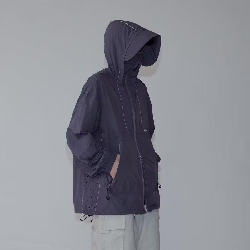 Men's Lightweight Summer Sports Jacket: Trendy, Casual, All-Match Outdoor Sun Protection.