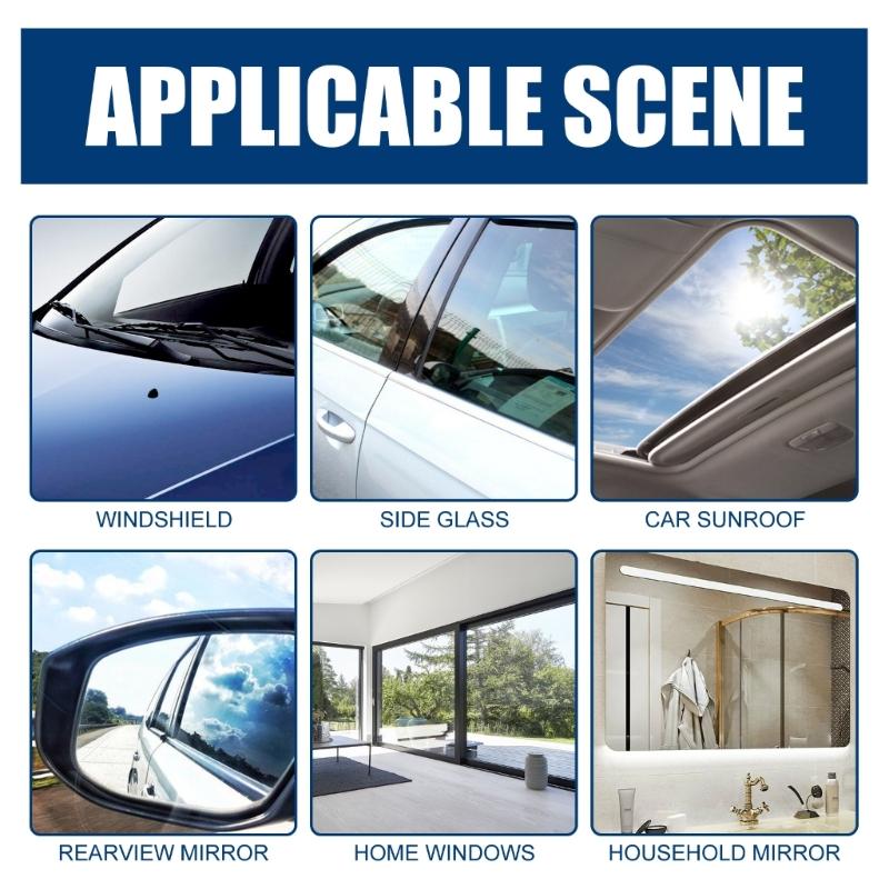 Powerful Glass Polishing Compound For Automotive Use Effectively Dissolves Oil Film Water Spots And Road Grime