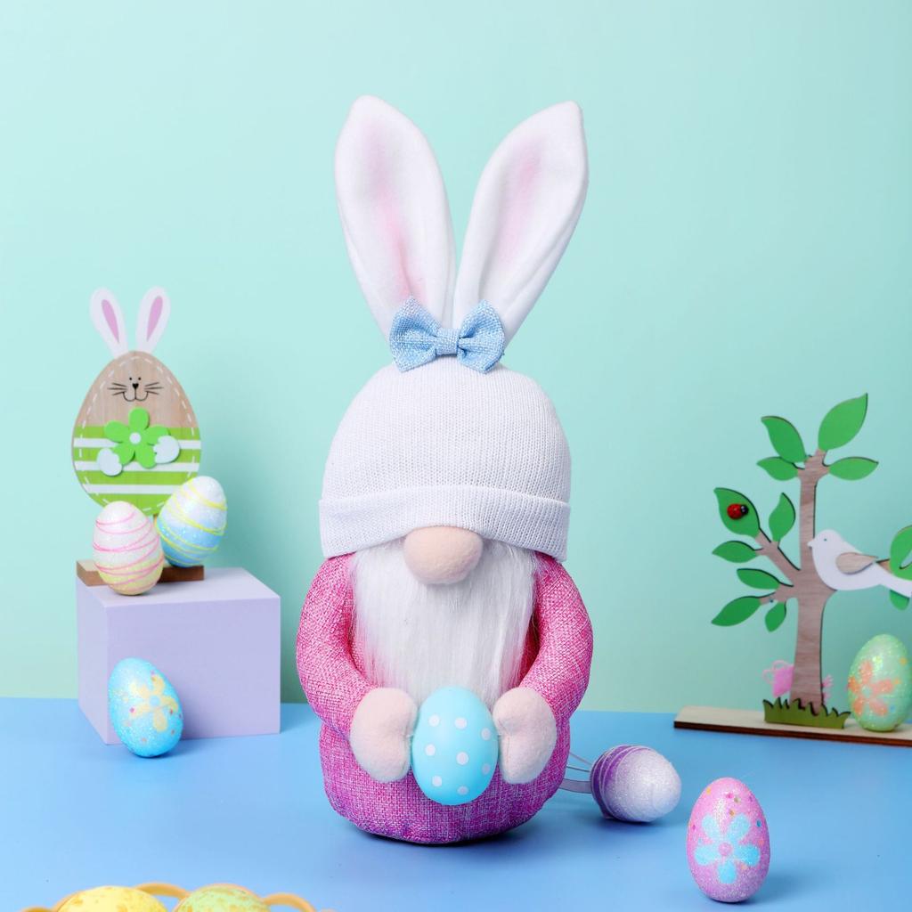 Easter Bunny Carrot Dwarf Faceless Doll Decoration Home Decorations
