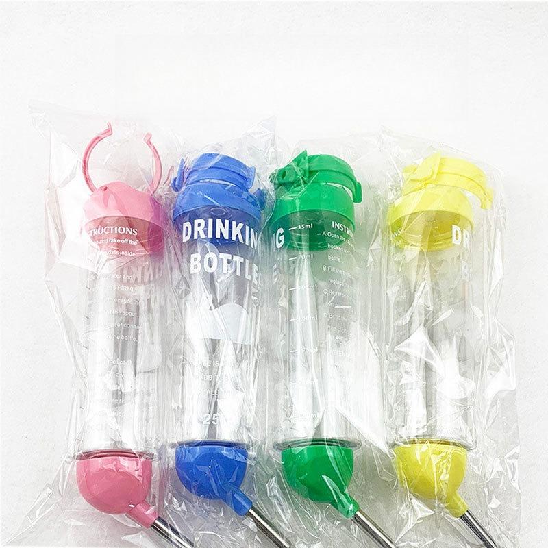 Hanging Small Pet Water Bottle No‑Drip Stainless Steel Spout For Hamster Rabbit Guinea Pig Cage