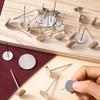 20pcs Flat Head Thumb Tacks for Wall, Silver Heavy Duty Upholstery Push P, 18 X 48 Mm Decorative Wall P Nails for Furniture, Office, DIY Crafts