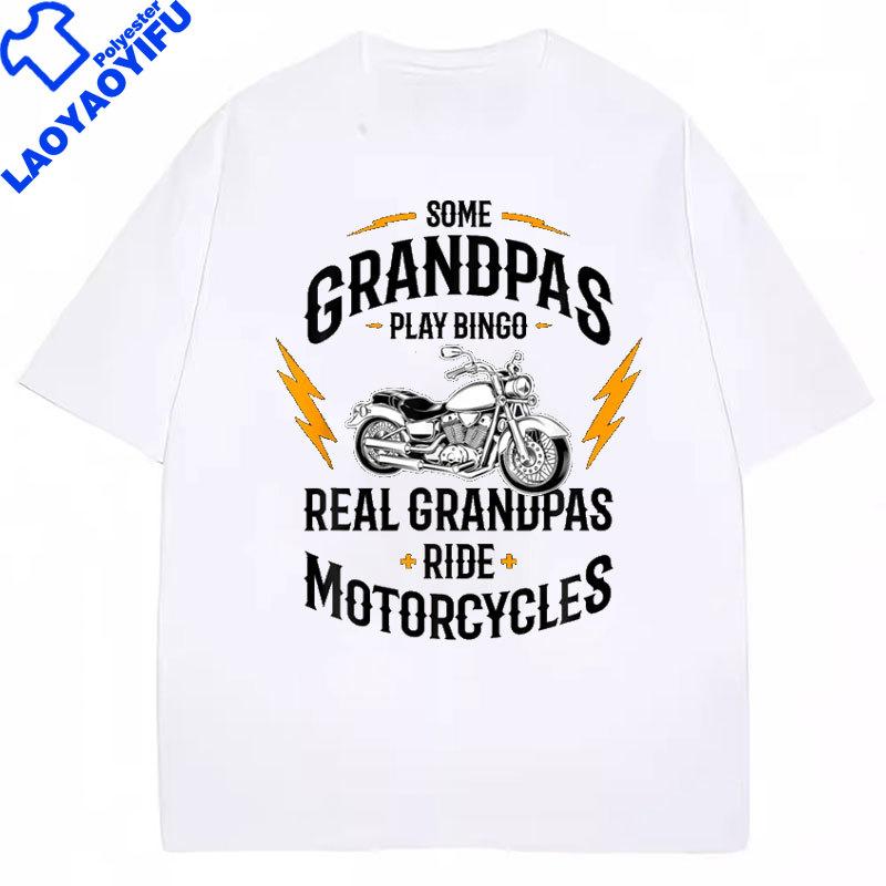 Grandpas Ride Motorcycles TShirt Vintage Since 1959 Birthday Gift Motorcycle Bike Graphic TShirts Plus Size Unisexs Clothes S