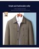 Men's Spring & Autumn Pure Cotton Lapel Jacket: Casual, Loose Fit for Middle-aged & Elderly