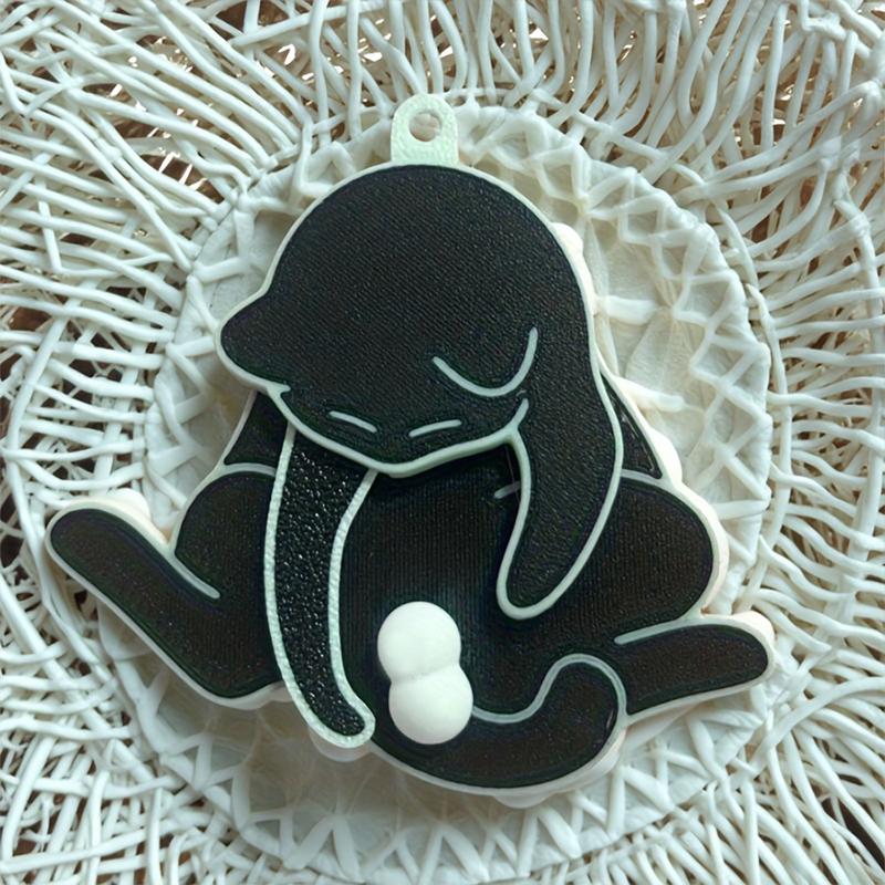 Explosive creative mischief cat rotatable keychain backpack pendant figurine gift toy