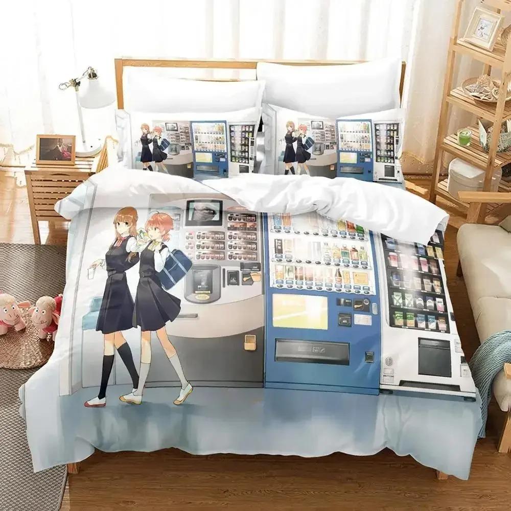 New Bloom Into You Bedding Set Single Twin Full Queen King Size Bed Set Adult Kid Bedroom Duvet Cover Sets Anime Bed Sheet Set