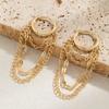 Zinc Zinc Alloy Chain Earrings Hypoallergenic Dangle Drop Earrings Accessory Ear Cuff  Gift