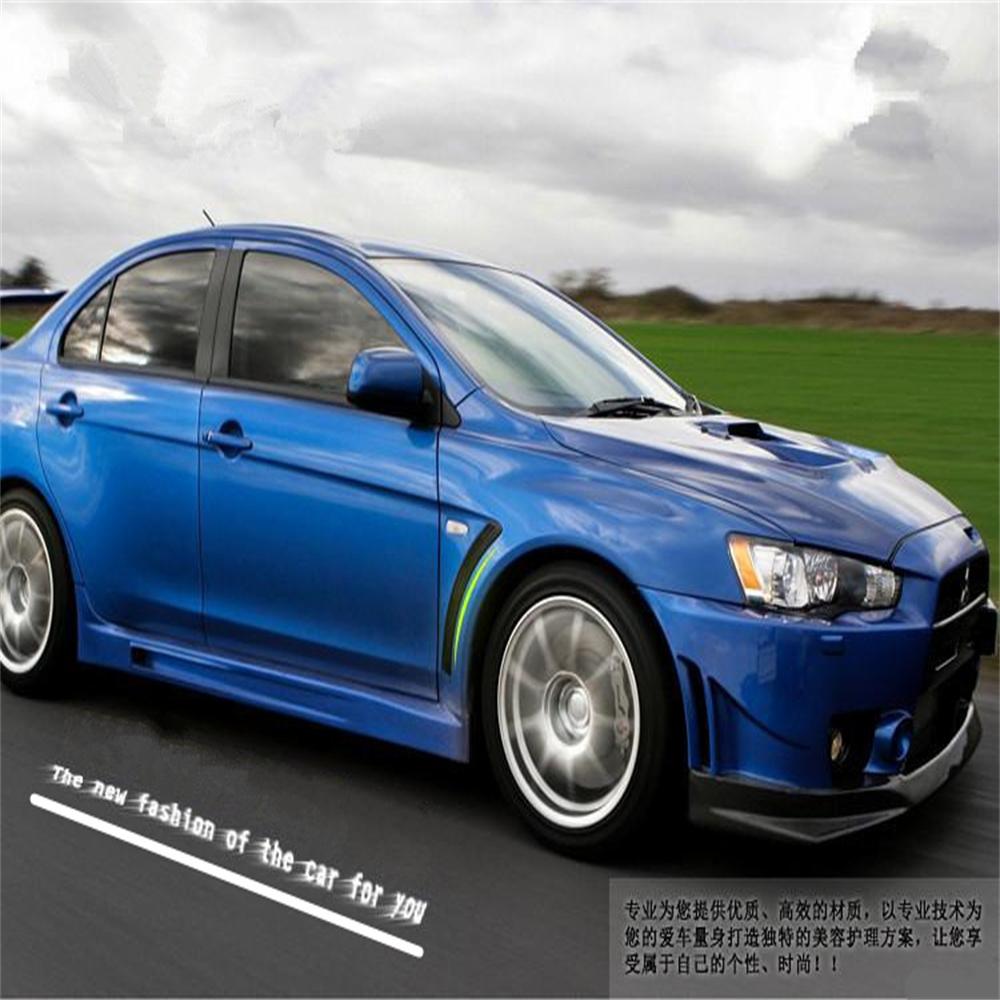 

New 2× PP Front Arch Fender Trim Side Vent Cover For 2008-15 Mitsubishi Lancer EVO X