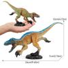 Simulation Jurassic Dinosaur Series Running Feathered Rex Model Toy Static Ornament Doll