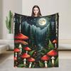 Traumhafte Waldpilzdecke Hochwertige Warme Bettwäsche Überwürfe Winter Flugzeugreise Sofa Bett Street Trend Tagesdecke