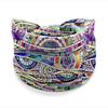 African Tribal Print Wide Headband With Soft Stretchy Fabric For Yoga Workout Running Wear
