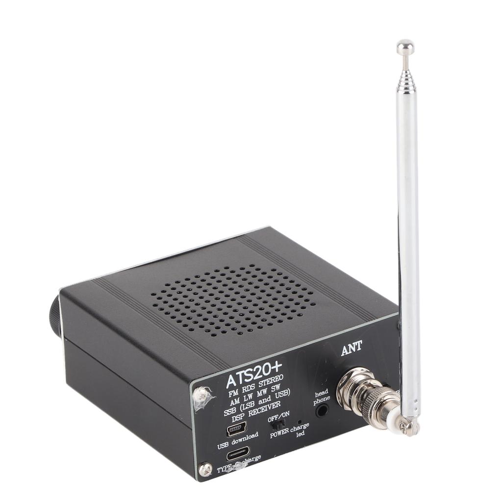 Full Band Radio Receiver AM LW MW SW SSB LSB USB Scanner Portable with Antenna ATS-20+ Si4735 Electronic Components