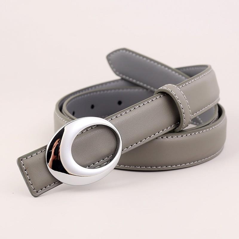 Womens Vintage Leather Belt Gold Buckle Dresses Jeans Fashion Accessory