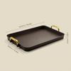 Plastic Makeup Organizer Vanity Tray Bathroom Sink Counter Storage Cosmetic Perfume Stand Skincare Waterproof With Handle