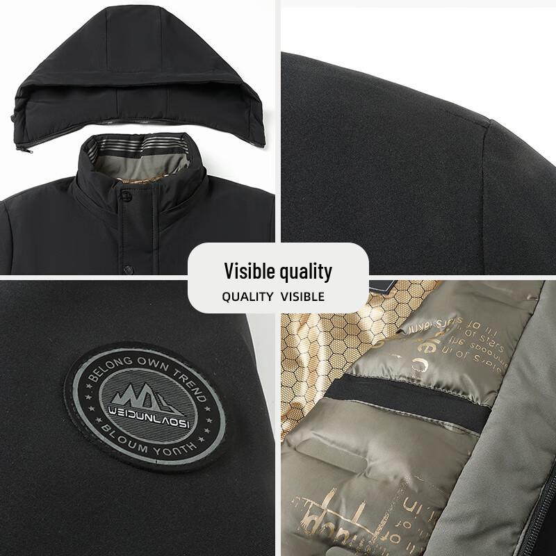 Tucano Men's Winter Thickened Padded Hooded Jacket