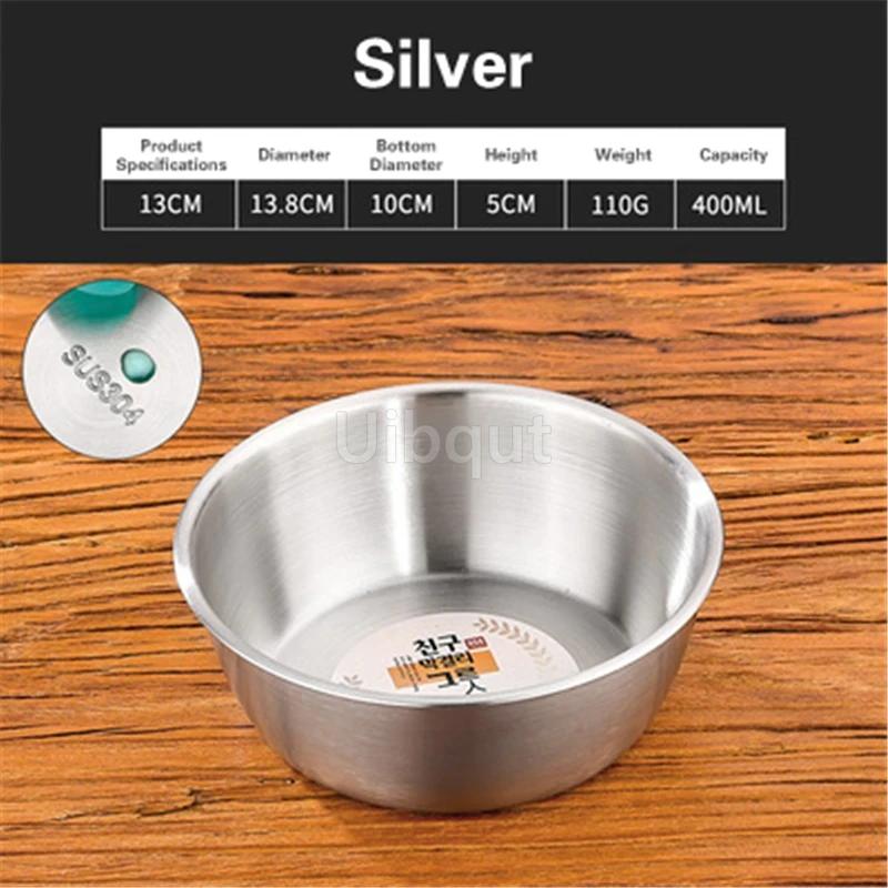 Rice Golden Bowls with Handle Wine Bowl Cooking Basin Seasoning Bowl Noodle Bowl Korean 304 Stainless Steel Rice Wine Bowls