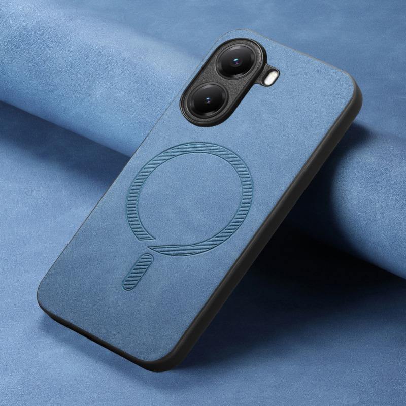 Etui til POCO X7 Pro X 7 X7pro Luksus Business Lær for Magsafe Magnetisk Trådløs Lading Støtsikkert Telefon Bakdeksel til POCOX7Pro