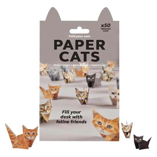 DIY Origami Animal Kit Cute Paper Kitten Origami Set 3D Dog Cat Dinosaur Paper
