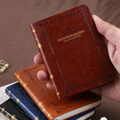 Vintage PU Leather Notebook Portable Pocket Diary A7 Notebook For Students, Gifts, School Stationery Office Notepad