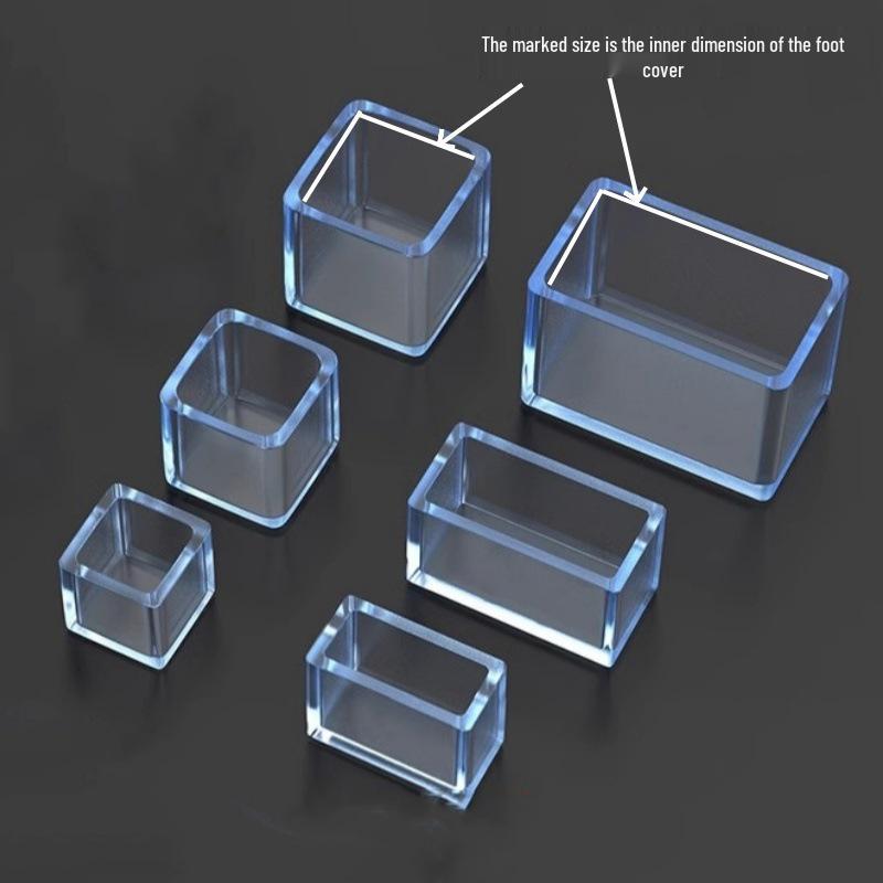 Oval Silicone Chair Leg Covers - Thickened, Silent, Non-Slip Protective Pads for Double Tube Stools and Dining Chairs