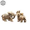 Massiv Koppar Djurhantverk Antik Brons Miniatyr Elefantfigurer Tehusdjur Bordsdekorationer Heminredning Vardagsrum