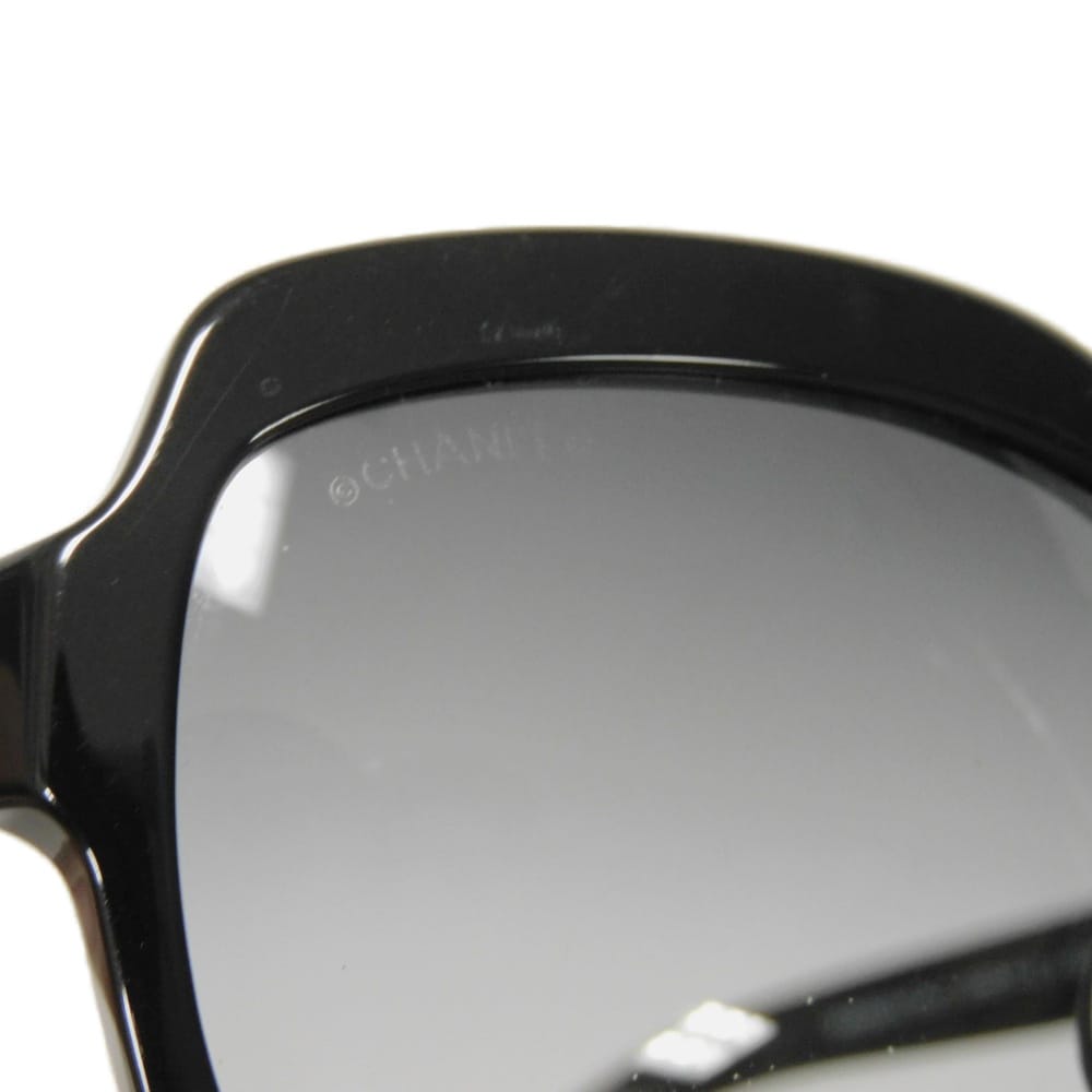 Used COCO Mark Pearl Square Shape Eyewear 5132HA c.501/3C 7968 Logo CC Mark Black Gradient 10097 Women's from Japan