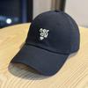 Letter embroidered baseball cap for men and women versatile face small soft top cap sun hat curved brim casual tide