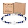 Hand-making Round Beaded Bracelet Religious Bracelet Natural Stone Bangles Stone Bracelet Present for Woman and Man