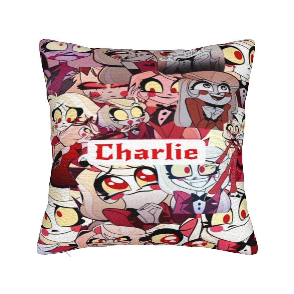 hazbines hoteles alastor vox Pillowcase Merchandise Printing Cushion Cover Pillow Covers Living Room Decor Square Multi-Size