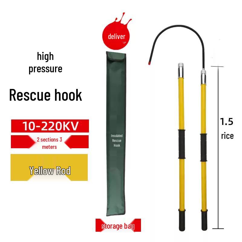 High-Voltage Insulated Rescue Hook