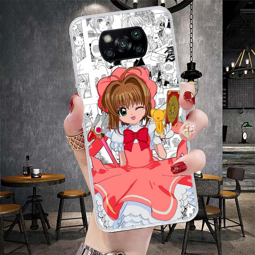 CardCaptor Sakura Anime Phone Case For Xiaomi Redmi 15C 15 13C 13 Poco X5 X6 X7 F7 Ultra M7 12C 12 10 10C 9C 9A 9T 9 Fundas Poco