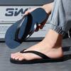 Flip-flops men's trendy outer wear summer non-slip and wear-resistant casual beach shoes pinch slippers men