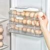 Large Capacity Automatic Rolling Egg Container Transparent Egg Storage Box  for Home