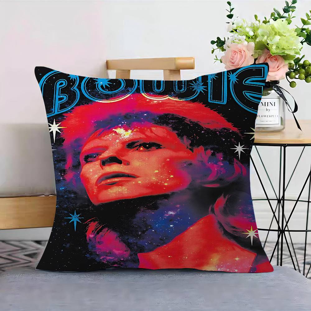 Retro Singer D-David B-Bowie Kussenhoes Decoratief Kussen Bank Huisdecoratie Hoes Kussenslopen 45x45cm