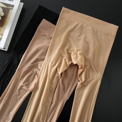 360° Seamless High Waist Yuanbao Pantyhose - Women's Anti-snag, Flesh-colored, Spring & Autumn.
