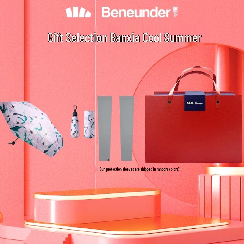 Beneunder Women s 5-Fold Pocket UV Protection Umbrella