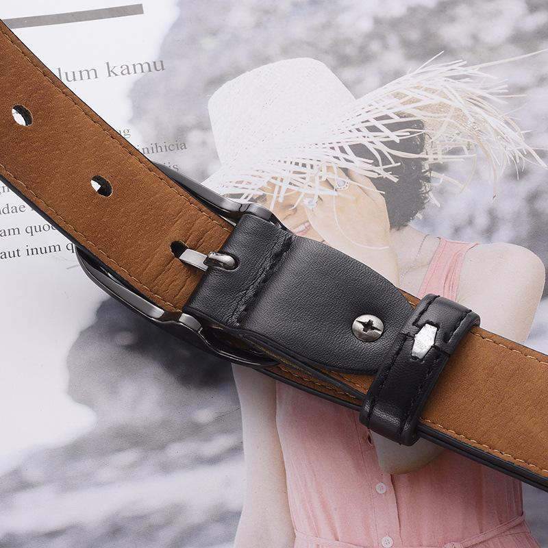Ladies Belt Casual Vintage Pin Buckle Belt Schoolgirl Decorative Jeans Belt
