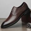 Fashion Genuine Leather Oxford Fotwear High Quality Mens Dress Shoes New Fashion Wedding Party Formal Shoes Lace Up Male Business Shoes