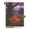 5D Diamond Painting Kit Spooky Halloween Pumpkins Full Drill Canvas Art DIY Rhinestone Craft for Modern Wall Decor
