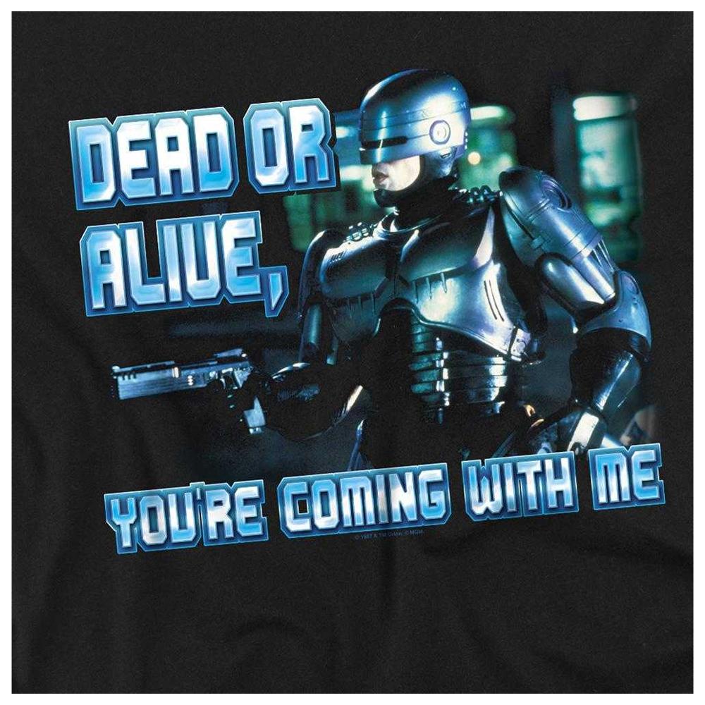 Robocop Unisex Adult Dead Or Alive T-Shirt