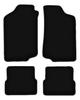BASIC Black Velour Floor Mats For: Volkswagen Jetta II Sedan (1984-1992)