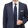 Milano Alpha Kyoto Tango Made in Japan with Stylish Solid Navy Perfect Gift for Job Necktie, 100% Silk, Men's Blue, jpmj-01, Father's Day, Hunting,