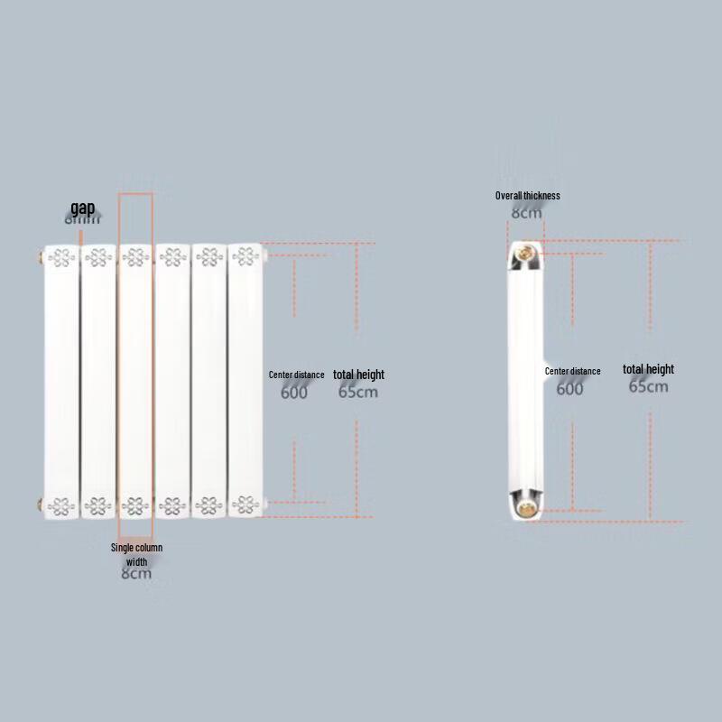 Shuogaomei 80x80 Copper-Aluminum Composite Radiator