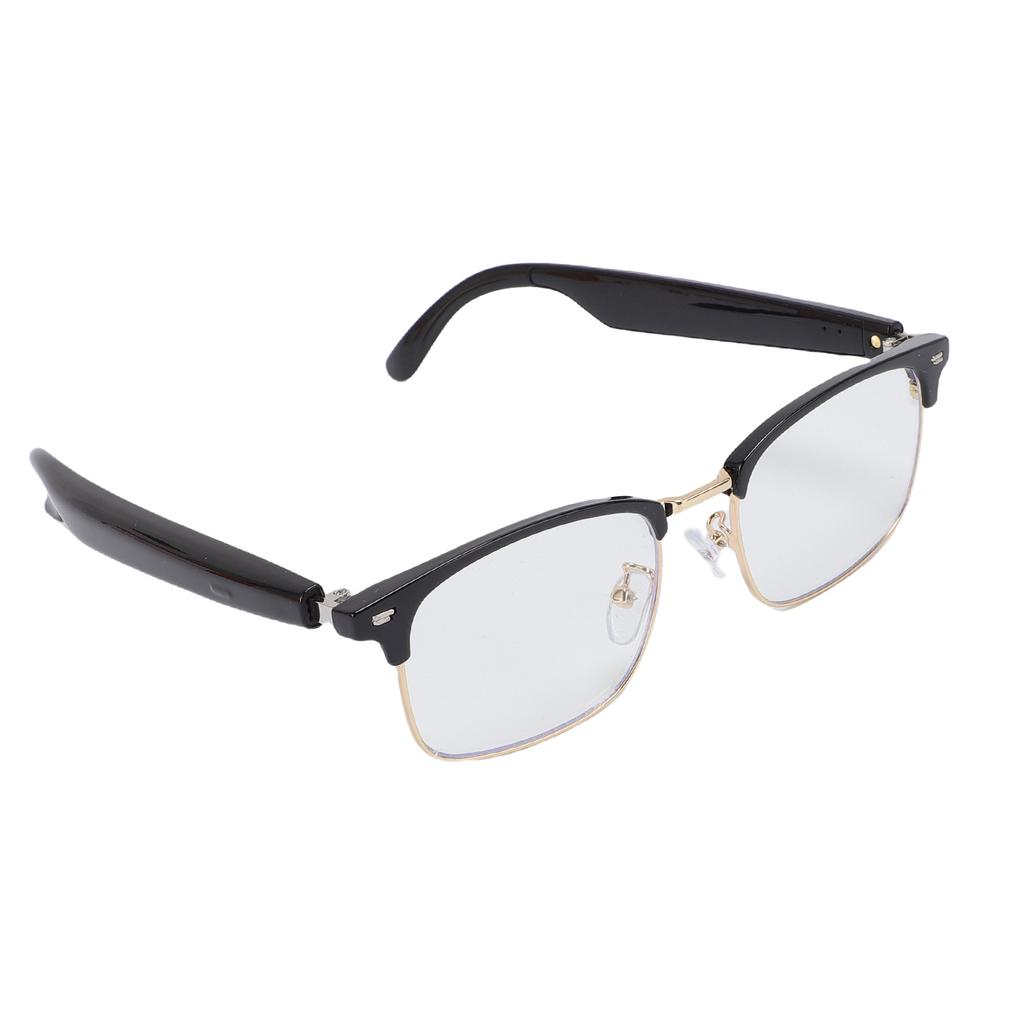 Smarte Brille HD-Sound Sprachhilfe Blaulichtblockierende Bluetooth-Brille Eingebaute Mikrofone Lautsprecher für Android Anrufe entgegennehmen