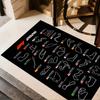 Formula Calendar Area Rug Suitable for Entryway Balcony Dormitory Kitchen Antislip Carpet Decorate Offices