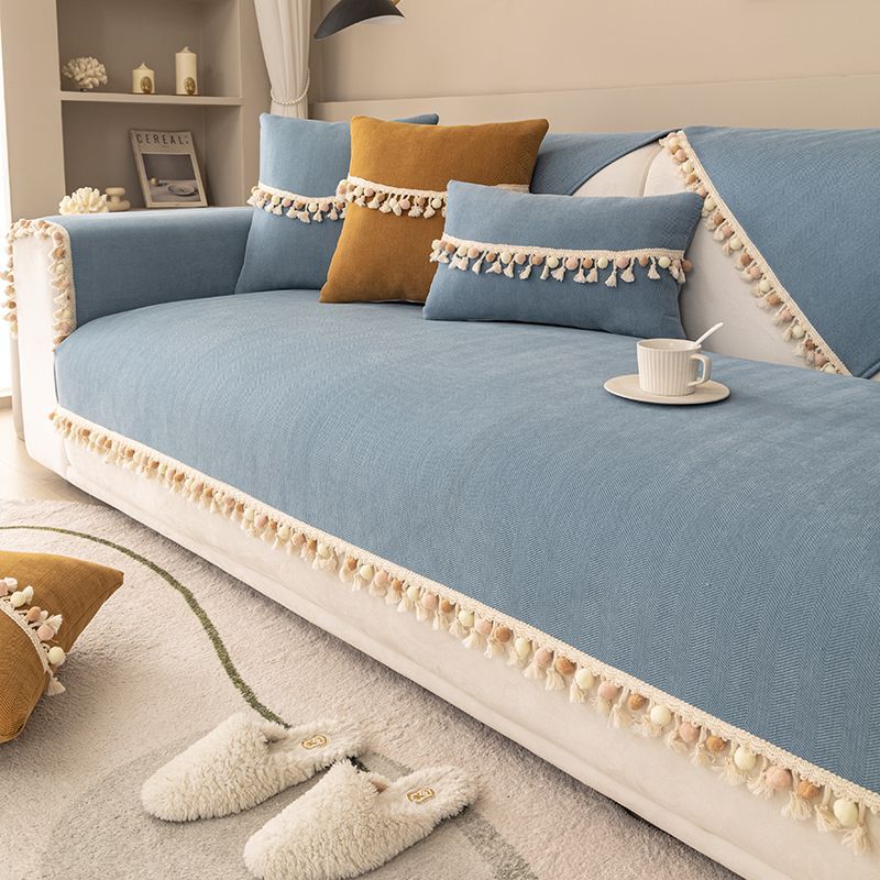 Sofa Cover Thicken Plush Non-Slip Couch Cushion for Living Room Soft Universal Sofa Cover Back Towel Sectional Sofa Mat