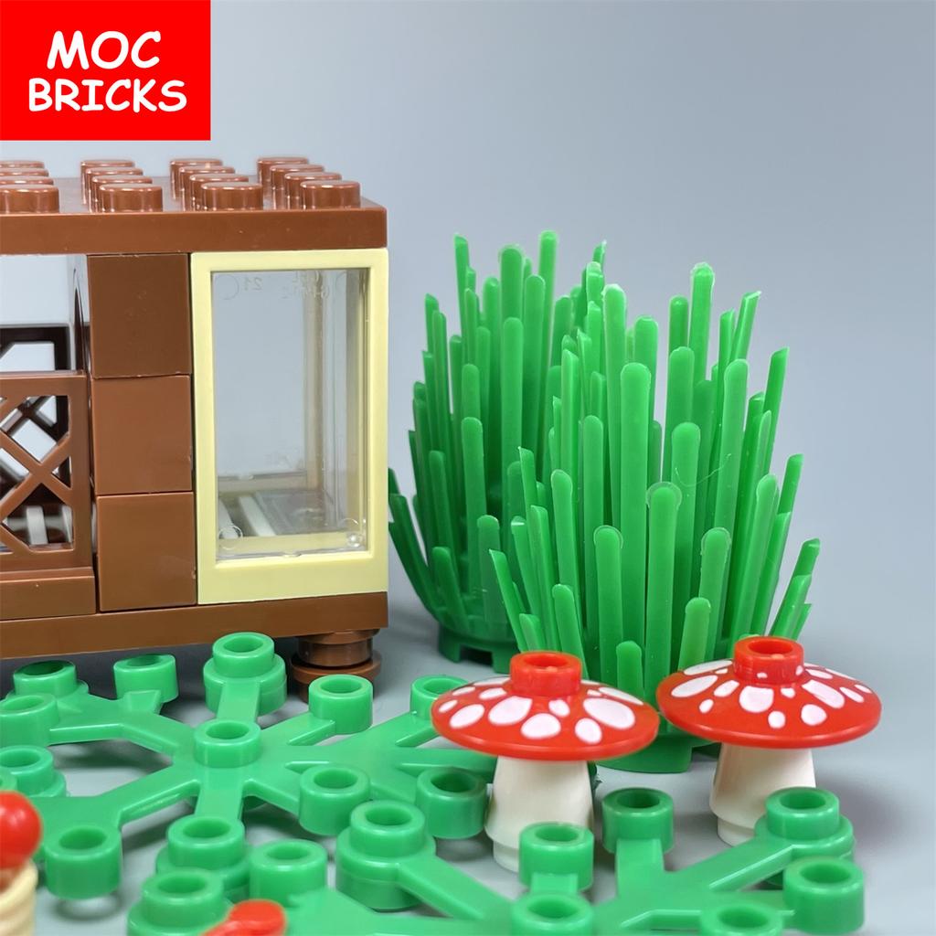 MOC Bausteine Tier Hase Kaninchen Bau 29685pb02 Bauernhaus Pinsel Stadt Modell Pädagogische Bausteine Geschenk für Kinder