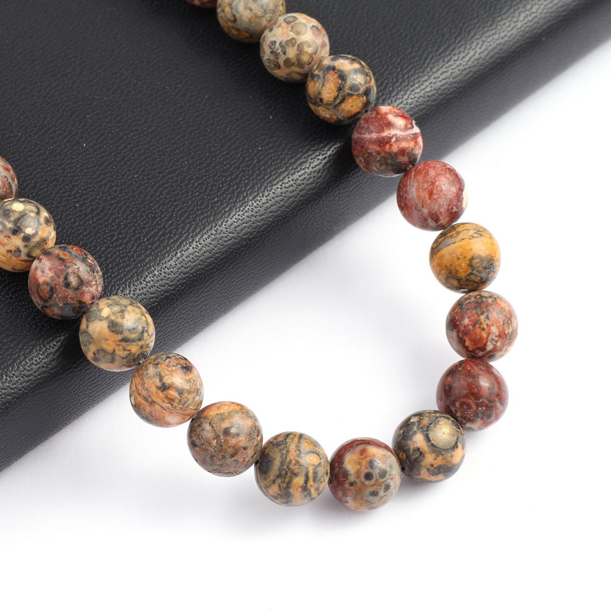 

Бусины Isoaltion, натуральный леопардовый камень, круглые бусины для изготовления ювелирных изделий, ожерелье, серьги, браслет, аксессуары 12mm