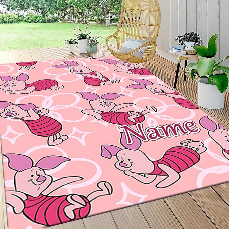 Custom Name Dumbo Circus Adventure Carpet Rug Customizable Soft Washable Anti-Slip Home Living Room Sofa Mats Personalized Rug. 0909427