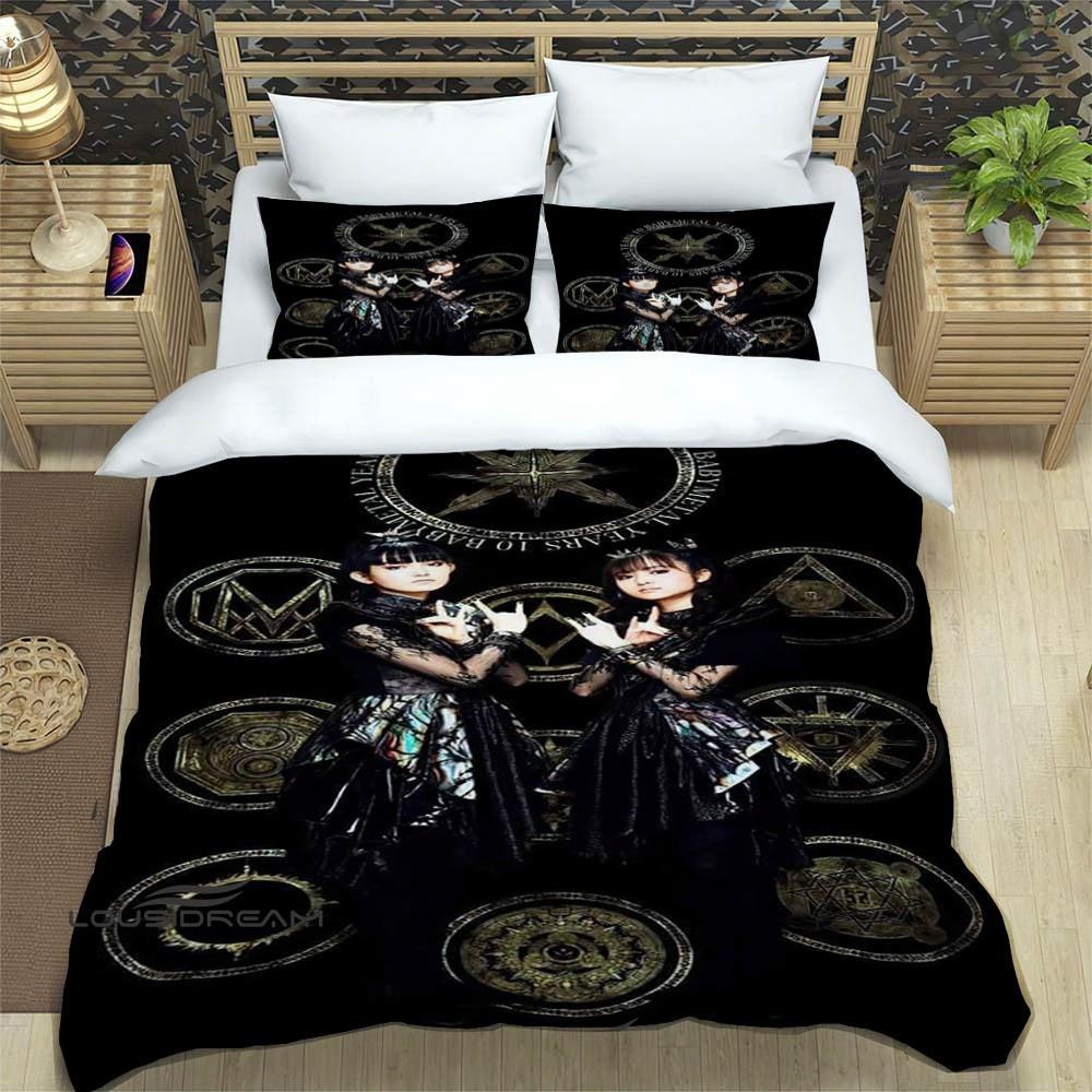 3D Print Music Band BABYMETAL Bedding Set Single Twin Full Queen King Size Bed Set Adult Kid Bedroom Duvetcover Set Home Textile
