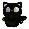 Japanese Fat Cat Plush Toy Doll Cute Black Cat Long Throw Pillow Children'S Bed Sleeping Kitten Doll Woman